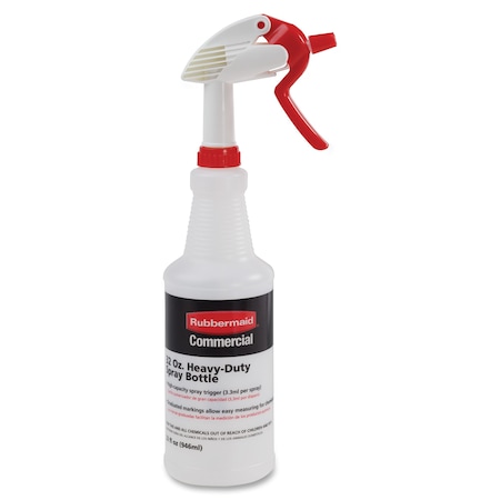 Rubbermaid Commercial Spray Bottle, 32oz. Clear, PK 6 RCP9C03060000CT
